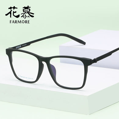 The spectacle frame elegant comfortable big face brand full frame plastic steel glasses frame flat light mirror