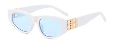 Load image into Gallery viewer, Thick Acetate Cat Eye Sunglasses Black Gold Letter B Sun Glasses 2023  Designer Womens Shades UV Rays Eyewear