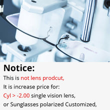 Load image into Gallery viewer, This can't be order alone,Customized Prescription Lenses Extra Cost Use Only If you place orders alone, we will not shipment