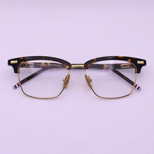 Load image into Gallery viewer, Thom Alloy Acetate Semi Rimless Prescription Glasses Frame Men Women Myopia Optical Eyewear TB711 Brand Square Eyeglasses