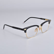 Load image into Gallery viewer, Thom Alloy Acetate Semi Rimless Prescription Glasses Frame Men Women Myopia Optical Eyewear TB711 Brand Square Eyeglasses