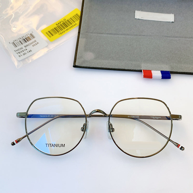 Thom Brand Design Eyeglasses Round Optical Titanium Ultra-light Frame Men Women Glasses Myopia Prescription With Original Box