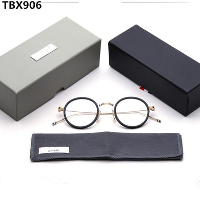 Thom Brand Design Glasses Frame Men Retro Round Titanium Optical Prescription Eyeglasses Women Myopia Eyewear TBX906 Spectacles