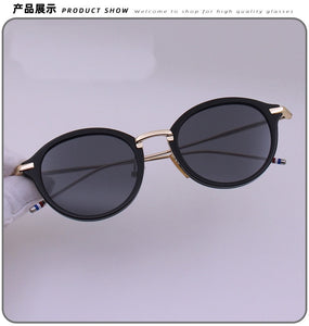 Thom Brand Design Sunglasses Classic Round Titanium Alloy UV Protection TB011 Men Women Sun Glasses With Original Box Eyewear