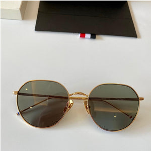 Thom Brand Design Sunglasses Classic Round Titanium Ultralight UV Protection TBX914  Men Women Sun Glasses With Original Box