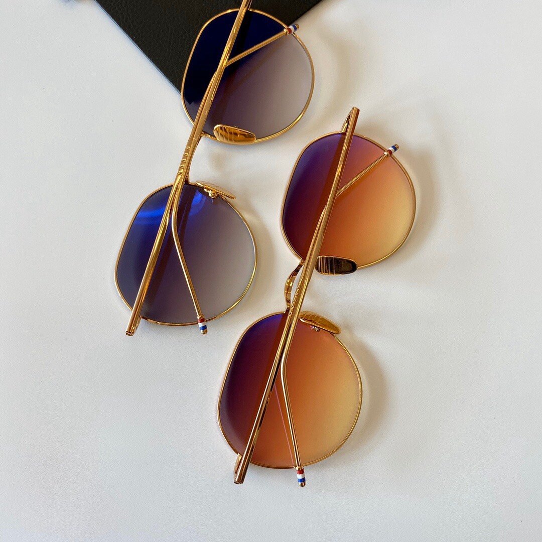 Thom Brand Design Sunglasses Classic Round Titanium Ultralight UV400 Sun Glasses TBX914 With Original Box Men Women Sun-glasses