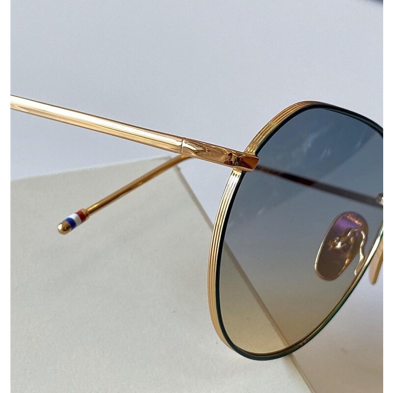Thom Brand Design Sunglasses Classic Round Titanium Ultralight UV400 Sun Glasses TBX914 With Original Box Men Women Sun-glasses