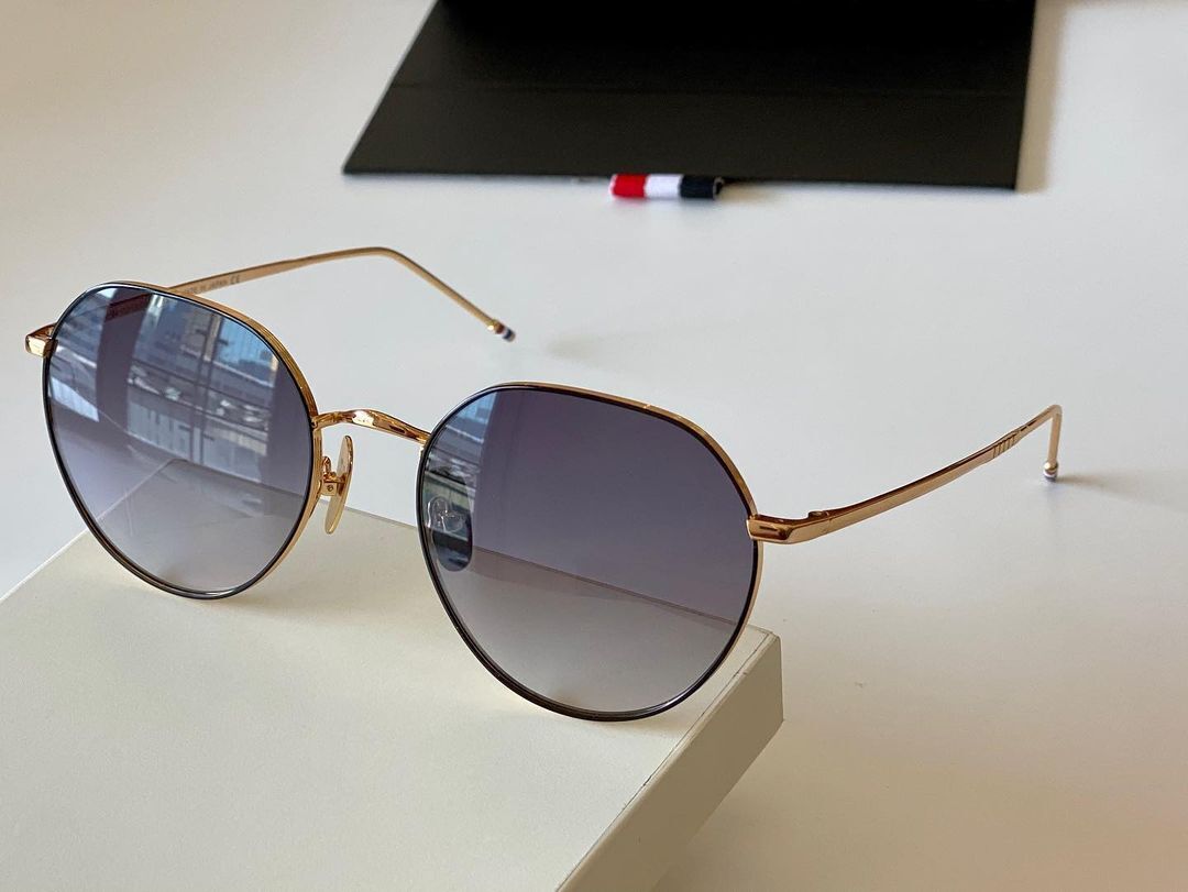 Thom Brand Design Sunglasses Classic Round Titanium Ultralight UV400 Sun Glasses TBX914 With Original Box Men Women Sun-glasses