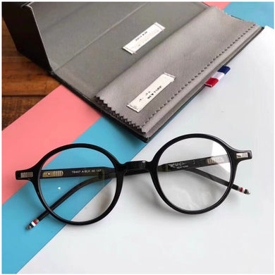 Thom Brand Designer Retro Round Acetate Eyeglasses Optical Prescription Glasses Frame Men Women Eyewear with Original Box