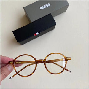 Thom Brand Designer Retro Round Acetate Eyeglasses Optical Prescription Glasses Frame Men Women Eyewear with Original Box