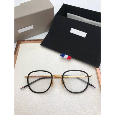 Thom Brand Eyeglasses Alloy Acetate Glasses Frame Men Women Vintage Square Prescription Frames TB906 Optical Eyewear Myopia Lens