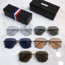 Load image into Gallery viewer, Thom Brand Sunglasses Men Women Vintage Square Double Beam Pilot Frog Shape Anti UV Sun Glasses Driving Car Eyeglasses