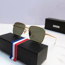 Load image into Gallery viewer, Thom Brand Sunglasses Men Women Vintage Square Double Beam Pilot Frog Shape Anti UV Sun Glasses Driving Car Eyeglasses