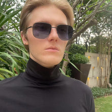 Load image into Gallery viewer, Thom Brand Sunglasses Men Women Vintage Square Double Beam Pilot Frog Shape Anti UV Sun Glasses Driving Car Eyeglasses
