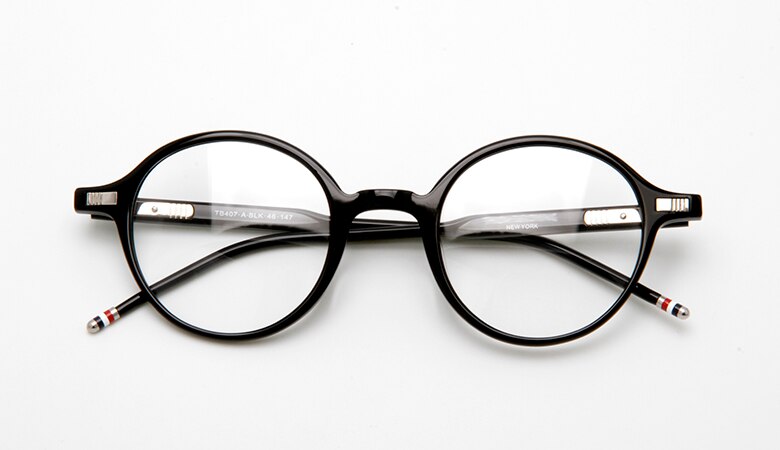 Thom Brand Retro gray Frame Optical Prescription Glasses Frame Men Women Acetate Eyeglasses with Original Box