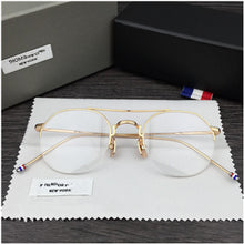 Load image into Gallery viewer, Thom Brand Round Alloy Glasses Frames TB903 Men Myopia Optical Prescription Eyeglasses Women Spectacles Eyewear Half Frame Light