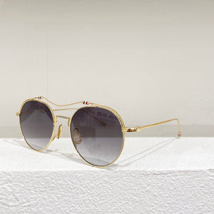 Thom Brand TB233 Men Vintage Round Sunglasses Titanium Double Beam Sun Glasses Women UV Protection Prescription Lens Eyeglasses