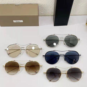 Thom Brand TB233 Men Vintage Round Sunglasses Titanium Double Beam Sun Glasses Women UV Protection Prescription Lens Eyeglasses