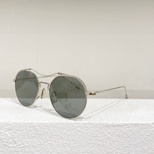 Thom Brand TB233 Men Vintage Round Sunglasses Titanium Double Beam Sun Glasses Women UV Protection Prescription Lens Eyeglasses