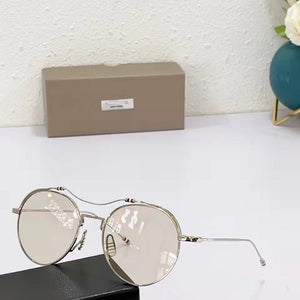 Thom Brand TB233 Men Vintage Round Sunglasses Titanium Double Beam Sun Glasses Women UV Protection Prescription Lens Eyeglasses