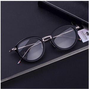 Thom Design Acetate Alloy Glasses Frame Men Women Retro Round Circle Eyeglasses Myopia Optical Prescription Eyewear Oculos TB011