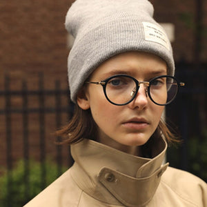 Thom Design Acetate Alloy Glasses Frame Men Women Retro Round Circle Eyeglasses Myopia Optical Prescription Eyewear Oculos TB011
