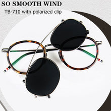 Load image into Gallery viewer, Thom Vintage Glasses Frame For Men Women TB710 Myopia Spectacle Eyeglasses With Polarized Clip Eyewear With Original Box