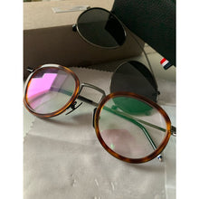 Load image into Gallery viewer, Thom Vintage Glasses Frame For Men Women TB710 Myopia Spectacle Eyeglasses With Polarized Clip Eyewear With Original Box