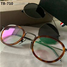 Load image into Gallery viewer, Thom al Vintage Glasses Frame For Men And Women TB710 Myopia Spectacle Eyeglasses With Polarized Clip Eyewear With Box