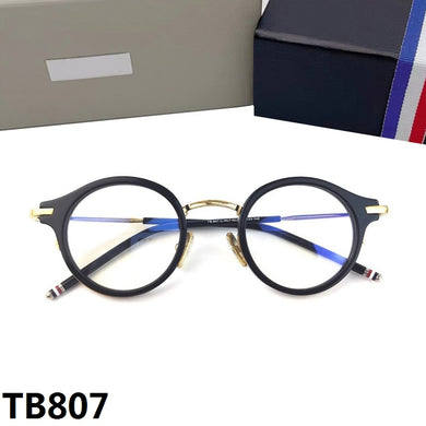 Thom  Round Acetate Alloy Temple Glasses Frames For Men And Women TB807 Eyeglasses Myopia Reading Eyewear Oculos