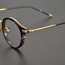 Load image into Gallery viewer, Thom  Round Acetate Alloy Temple Glasses Frames For Men And Women TB807 Eyeglasses Myopia Reading Eyewear Oculos