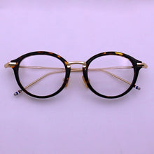 Load image into Gallery viewer, Thom  Round Acetate Alloy Temple Glasses frames for Men and Women TB011 eyeglasses myopia reading eyewear Oculos