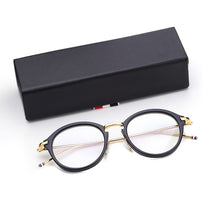 Load image into Gallery viewer, Thom  Round Acetate Alloy Temple Glasses frames for Men and Women TB011 eyeglasses myopia reading eyewear Oculos