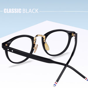 Thom Retro Round Acetate Glasses Frame Men Women Prescription Eyeglasses Frame With Original Box Myopia Optical Eyewear TB008