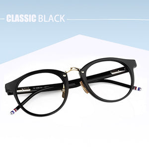 Thom Retro Round Acetate Glasses Frame Men Women Prescription Eyeglasses Frame With Original Box Myopia Optical Eyewear TB008