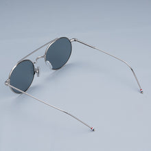 Load image into Gallery viewer, Thom Vintage Alloy Sunglasses Retro Round Metal Eyeglasses Frame for Male and Female Blue lens Anti-uv400 Male Mirror Sunglasses