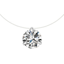 Load image into Gallery viewer, Fashion 4 Styles 8mm Europe Pendant &amp; Necklace Fish Line Transparent line Bridal Wedding Necklaces For Women