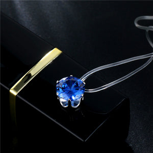 Fashion 4 Styles 8mm Europe Pendant & Necklace Fish Line Transparent line Bridal Wedding Necklaces For Women