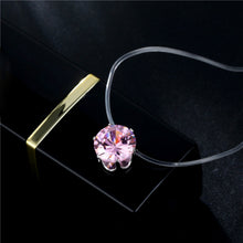 Load image into Gallery viewer, Fashion 4 Styles 8mm Europe Pendant &amp; Necklace Fish Line Transparent line Bridal Wedding Necklaces For Women
