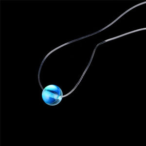 Fashion 4 Styles 8mm Europe Pendant & Necklace Fish Line Transparent line Bridal Wedding Necklaces For Women