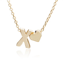 Load image into Gallery viewer, Fashion Gold Color Heart Letter Necklace Personalized Name Women Europe Pendant &amp; Necklace Gift For Girlfriend