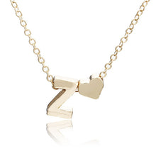 Load image into Gallery viewer, Fashion Gold Color Heart Letter Necklace Personalized Name Women Europe Pendant &amp; Necklace Gift For Girlfriend