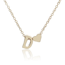 Load image into Gallery viewer, Fashion Gold Color Heart Letter Necklace Personalized Name Women Europe Pendant &amp; Necklace Gift For Girlfriend