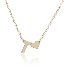 Load image into Gallery viewer, Fashion Gold Color Heart Letter Necklace Personalized Name Women Europe Pendant &amp; Necklace Gift For Girlfriend