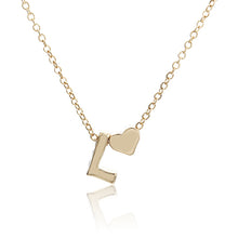 Load image into Gallery viewer, Fashion Gold Color Heart Letter Necklace Personalized Name Women Europe Pendant &amp; Necklace Gift For Girlfriend