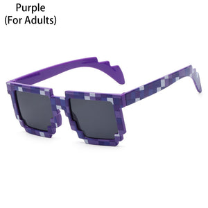 Thug Life Sunglasses Funny Mosaic Sunglasses Retro Gamer Robot Eyewear Pixel Mosaic Sun Glasses Birthday Party Cosplay Favors