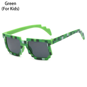 Thug Life Sunglasses Funny Mosaic Sunglasses Retro Gamer Robot Eyewear Pixel Mosaic Sun Glasses Birthday Party Cosplay Favors