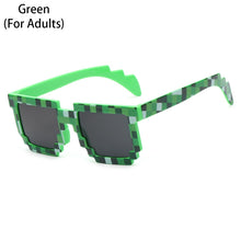 Load image into Gallery viewer, Thug Life Sunglasses Funny Mosaic Sunglasses Retro Gamer Robot Eyewear Pixel Mosaic Sun Glasses Birthday Party Cosplay Favors