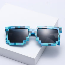 Load image into Gallery viewer, Thug Life Sunglasses Funny Mosaic Sunglasses Retro Gamer Robot Eyewear Pixel Mosaic Sun Glasses Birthday Party Cosplay Favors