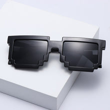 Load image into Gallery viewer, Thug Life Sunglasses Funny Mosaic Sunglasses Retro Gamer Robot Eyewear Pixel Mosaic Sun Glasses Birthday Party Cosplay Favors